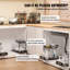 Organisateur de placard coulissant à 2 niveaux (27,2 cm L x 36 cm P), dimensions d'installation pour placard : 64,8 cm L x 39,4 cm P x 33 cm H (lot de 2), organisateur et rangement sous évier, organisateur de placard à tiroir coulissant, étagère à panier métallique
