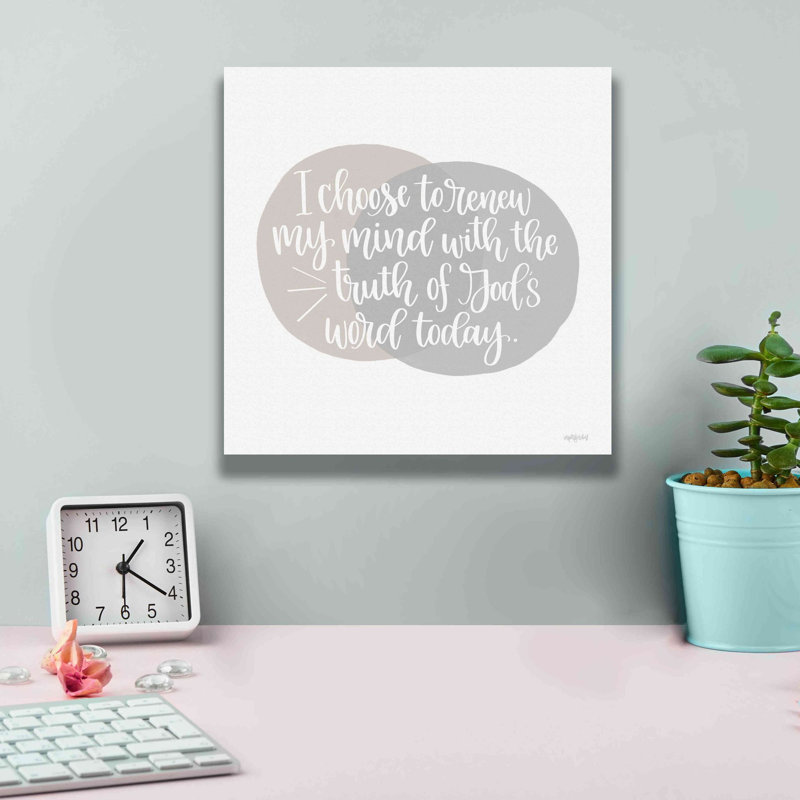 «Renew My Mind» par l'imperfect Dust, estampe numérique sur toile, H 12 po x l 12 po x P 0,75 po
