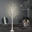 4FT & 5FT & 6FT Lighted Artificial Birch Christmas Tree Set
