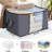 3 Pack Clothes Storage, Foldable Thick Fabric Blanket Storage Bags, Containers For Organizing Bedroom, Closet, Clothing, Comforter,Closet Organization With Handle
