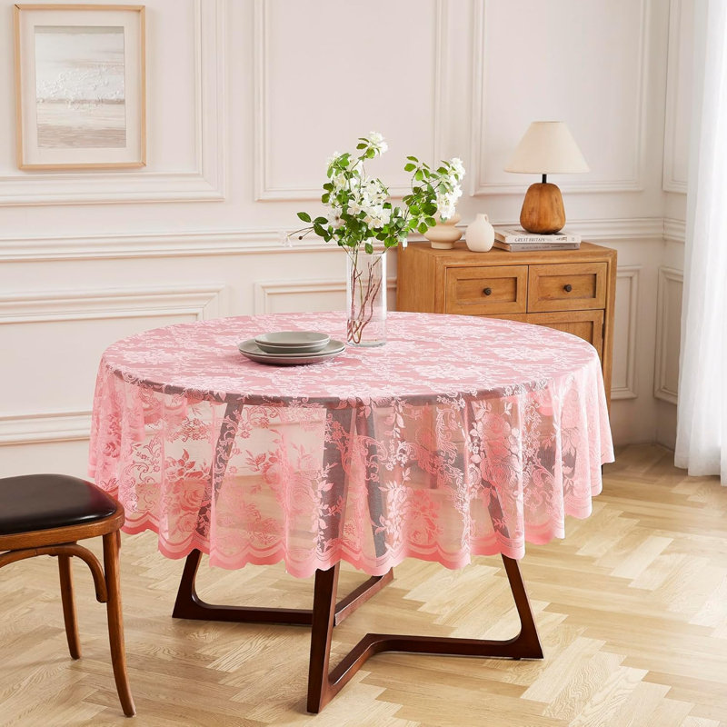 Nappe Lace, Nappe ronde: 36 po, Rose