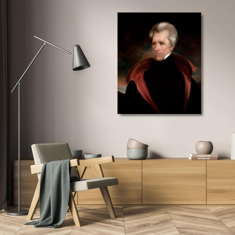 "Andrew Jackson" par Ralph Earl - Art mural sur toile tendue avec châssis, H 24 po x l 17 po