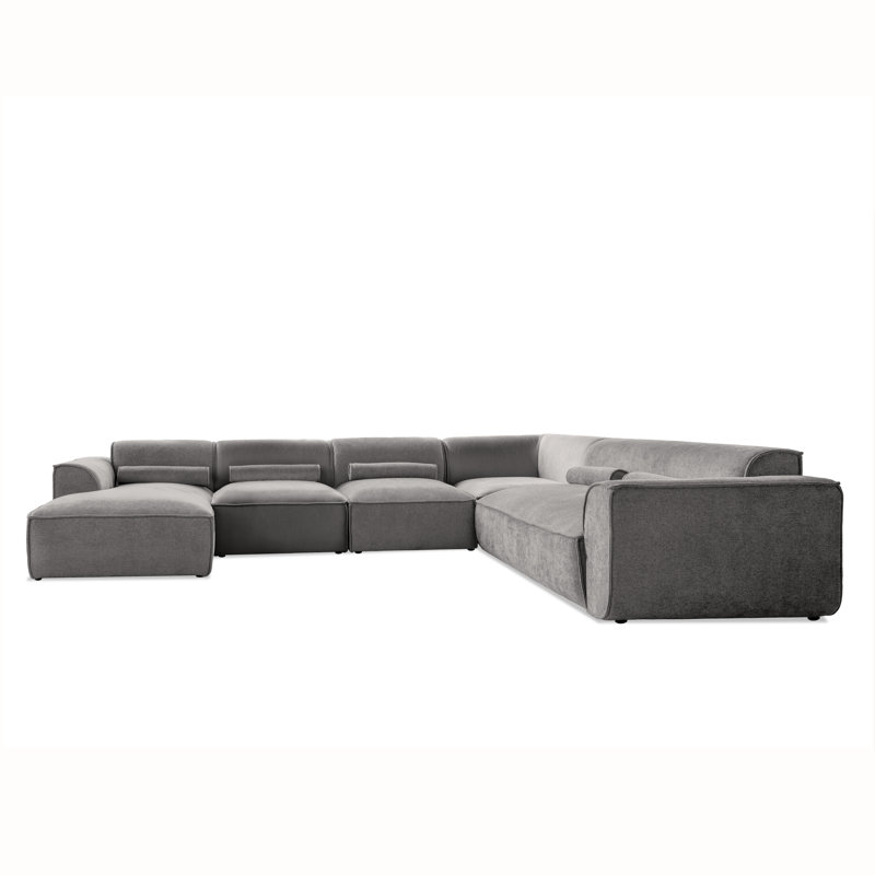 Flex Felix 8 Seater Corner Sofa , Right Hand Facing, Grey