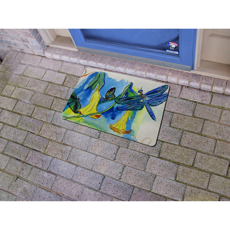 Libellule 26 po x 18 po tapis de porte extérieur antidérapant Maxen
