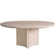 Modern Extendable Oak Round Dining Table