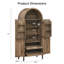 Armoire de garde-manger de 71 pouces de hauteur avec portes et tablettes-1229754845