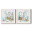 «Blue Opulence I», ensemble de 2 peintures sur toile encadrées-1373516595-1373516599