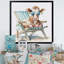 Vache se prélassant avec lunettes de soleil I - reproduction sur toile-86808323-110954785