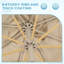 Parasol d'extérieur 9 pi 9 pi-945451273