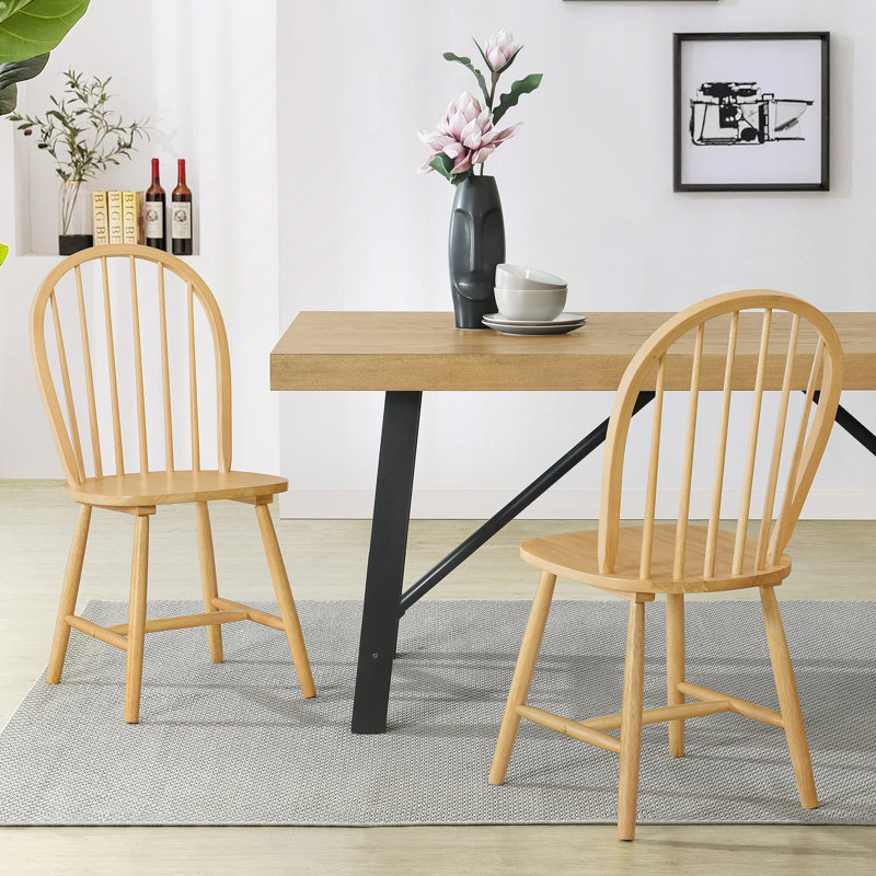 Ensemble de chaises à dossier en H 36 po (ensemble de 2), Naturel