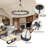 Costachi 24-Light Wagon Wheel Chandelier, 47-Inch Round Farmhouse Chandelier Extra Large for High Ceilings (Bulbs not included)-1176454815-1224232493