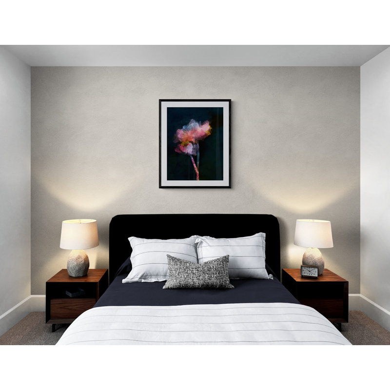 Flowers On A Dark Background Print, Wrapped Canvas, 32" H x 24" W