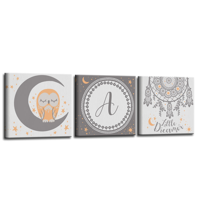 Ensemble de monogramme 3 pièces "little rêver" Amily, N