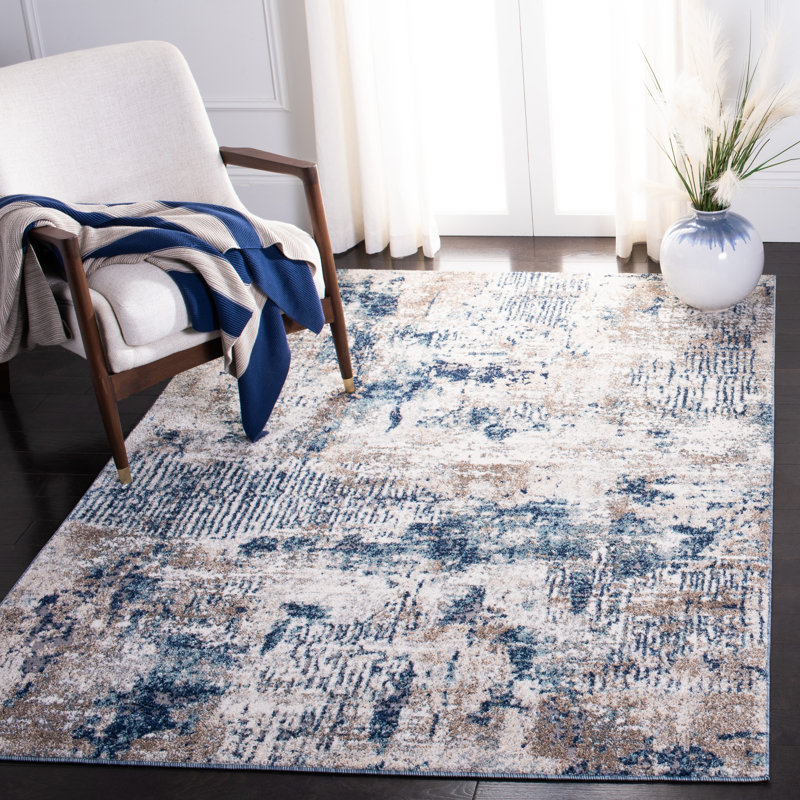 Aston Performance Abstract Rug, Rectangle 5'3" x 7'7"