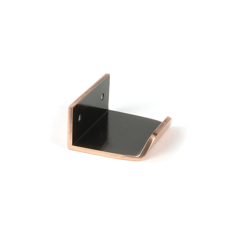 Moore Finger Pull, 1.2", Polished Bronze