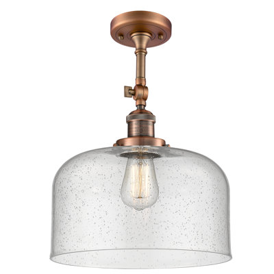 Plafonnier semi-encastré 1 lumière 12 po Temescal