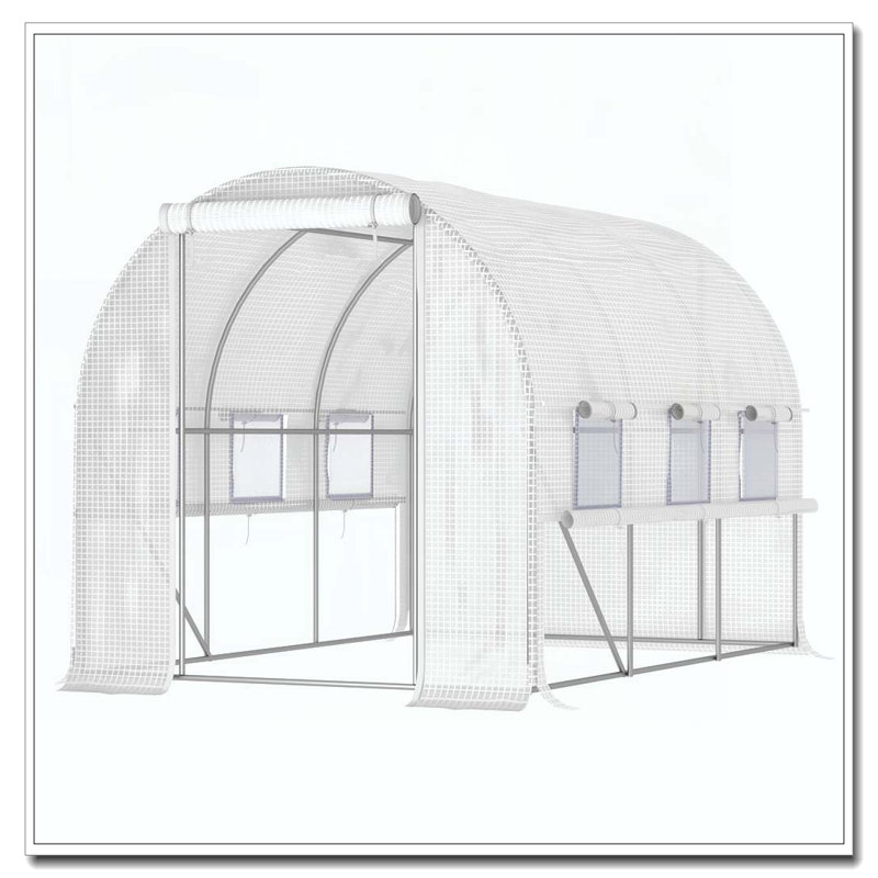 Serre de tunnel extérieure de 10 pi x 7 pi x 7 pi Outsunny