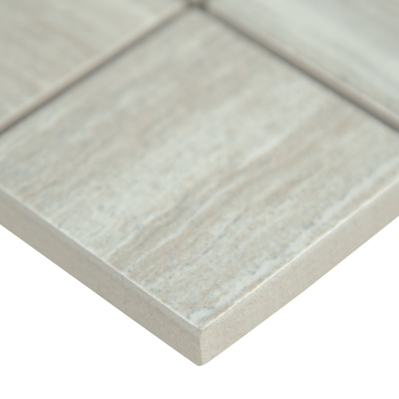 Zaretta Grid 12 in. x 12 in. Matte Ceramic Mosaic Floor and Wall Tile, Shira