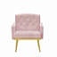 Fauteuil en velours avec pieds en métal