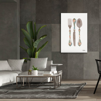 'Floral Flatwear' by Michele Norman Canvas Wall Art, 40" x 60"