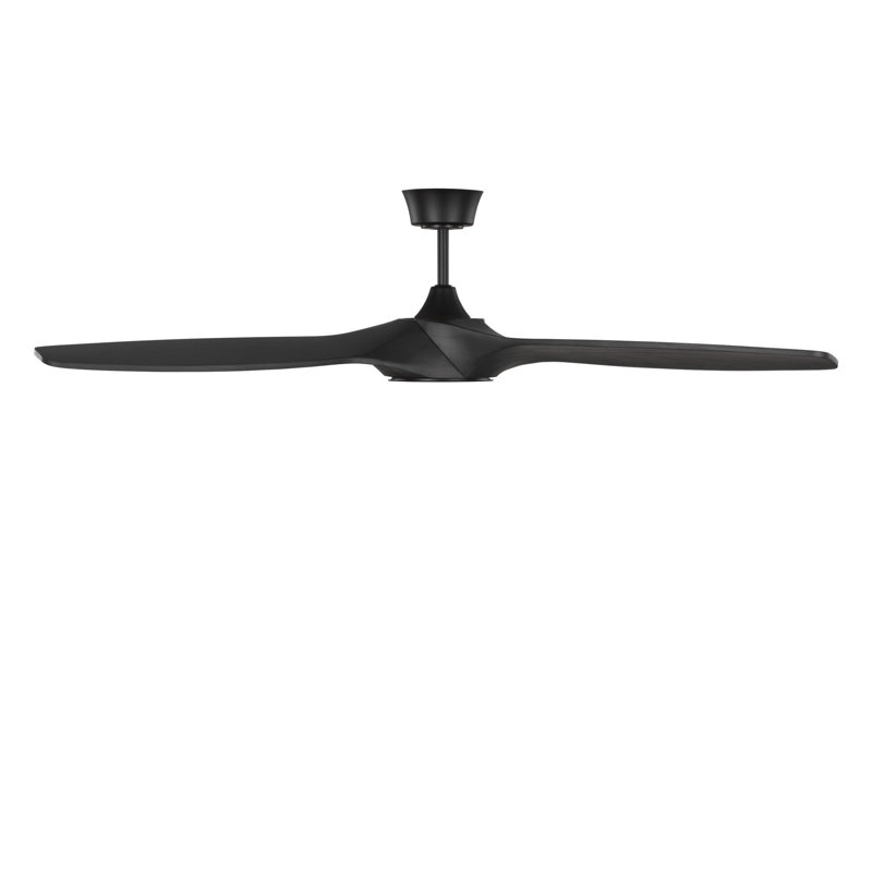 Selen Smart LED Ceiling Fan, Midnight Black, Midnight Black, 60" Wide