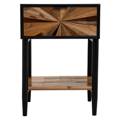 Alderwood 41cm W Manufactured Wood Bedside Table