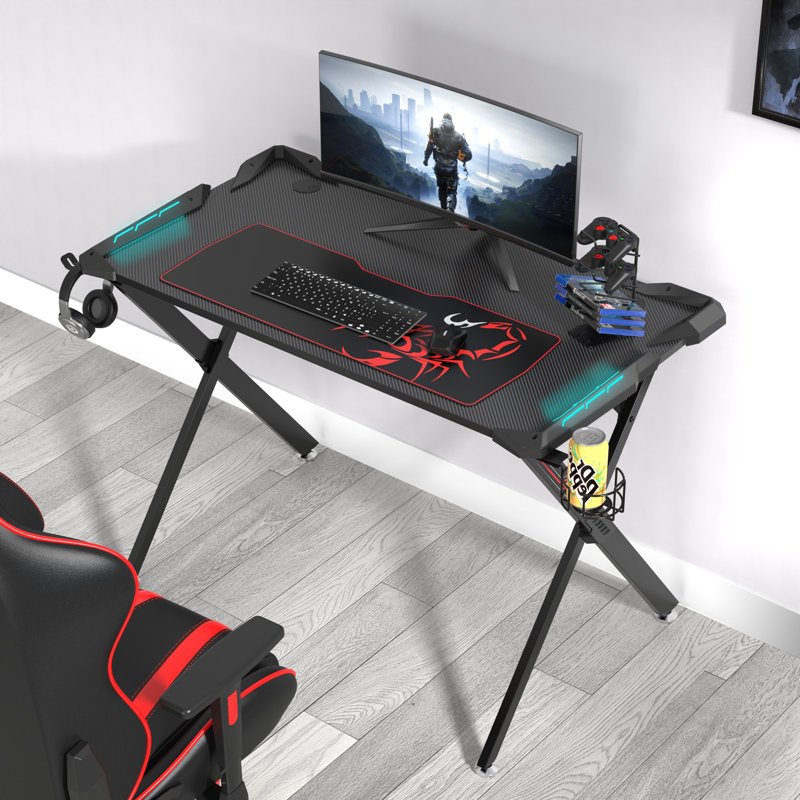 Metal Base Computer Desk