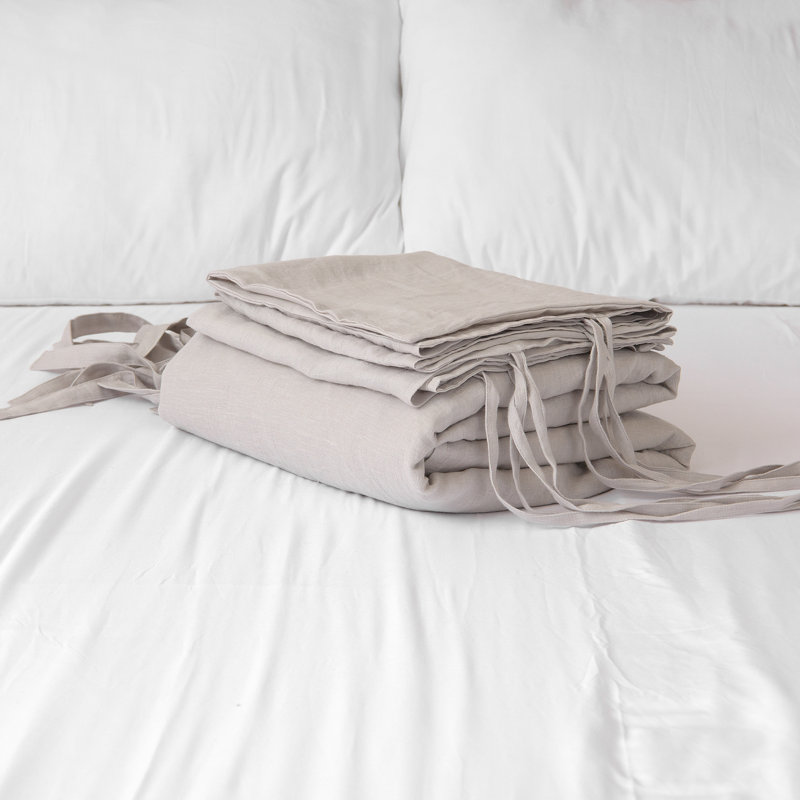 Ginesta Modern & Contemporary Duvet Cover, Light Gray, Twin Duvet Cover + 1 Standard Sham
