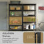 Vida Adjustable Height Shelving Unit-19298067-19298068