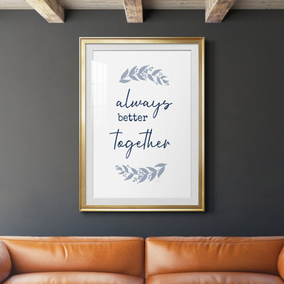 «Always Together» - art textuel avec cadre photo