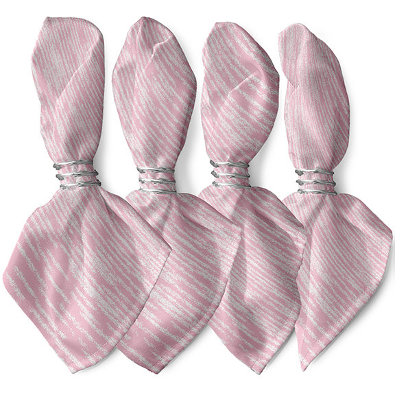Serviette de table Algean, Rose clair
