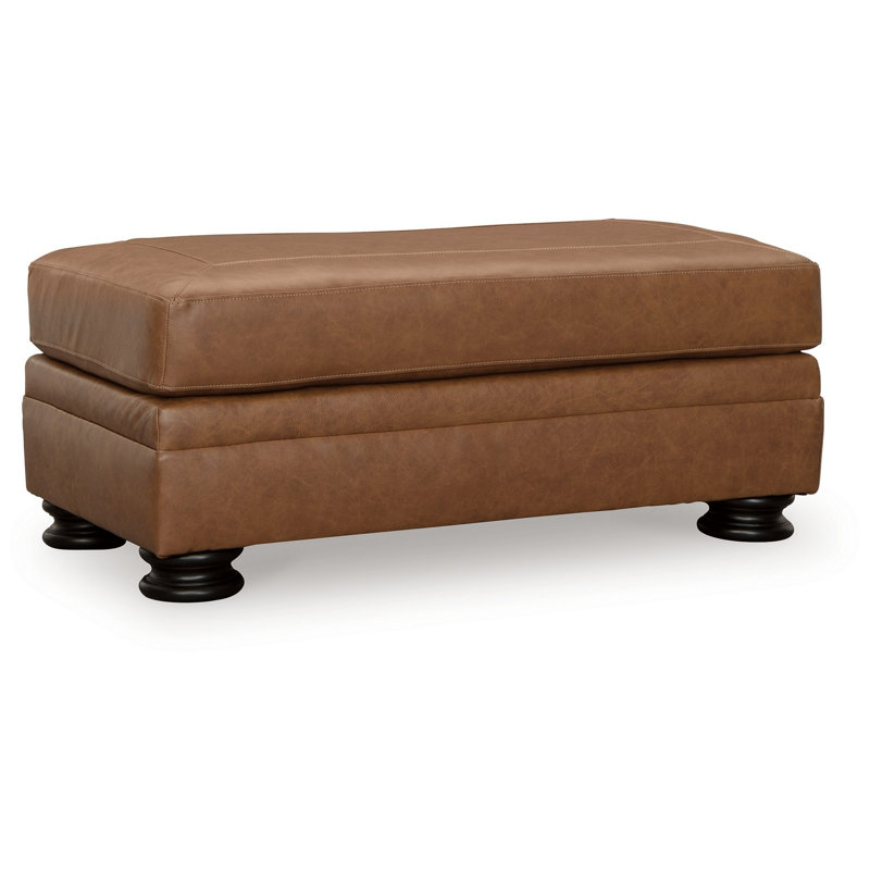 Banc en cuir véritable Aida