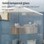 Vitrine lumineuse à 4 tablettes avec verre trempé et portes verrouillables Hartwell-123382163