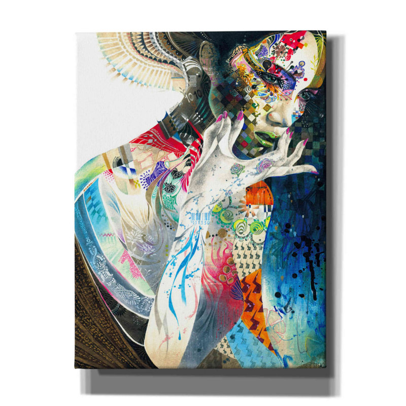 Indian par - Reproduction sur toile tendue, H 16 po x l 12 po x P 0,75 po
