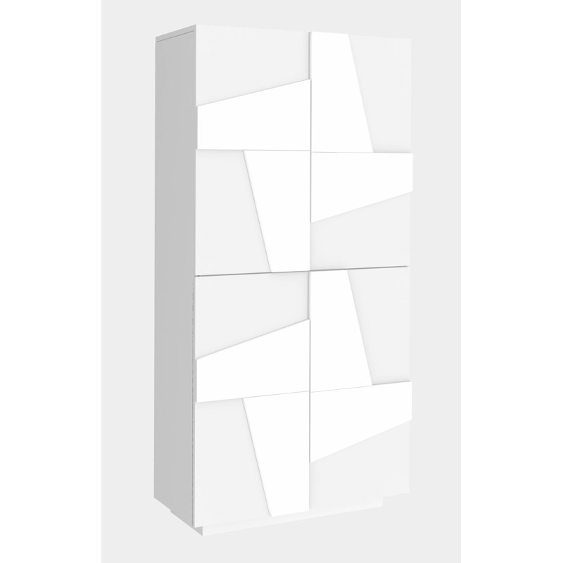 Cernobbio 32 Pair Shoe Storage Cabinet, White