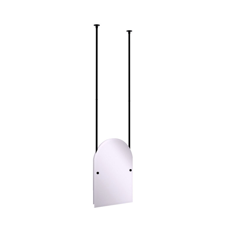 Miroir suspendu Beresford, Noir mat