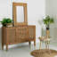 Suus Wood Flat Wall Mirror