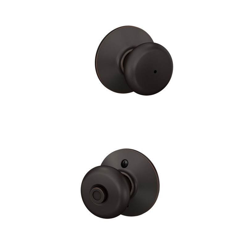 Plymouth Bed and Bath Knob, Aged Bronze