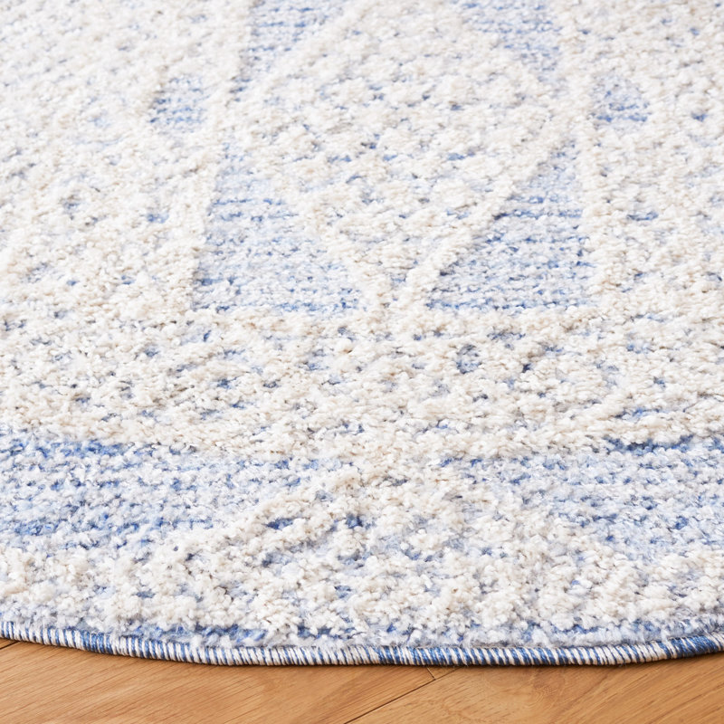 Chapel Performance Geometric Rug, Round 6'7"