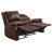 Jackson 59.4" Wide Modern And Upholstered Leather Manual Reclining Loveseat Sofa, 2-Seater Recliner Couch-1255423391
