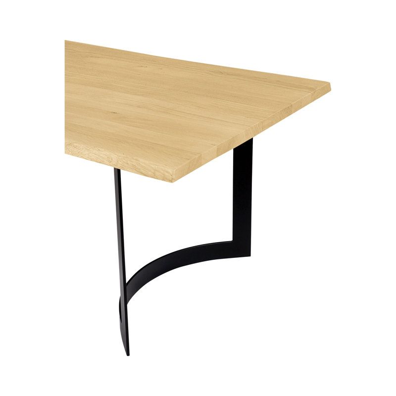 Bent Dining Table, 29.5" H x 98.5" W x 40" D