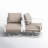 Swivel Outdoor Patio Lounge Chair-1564295616