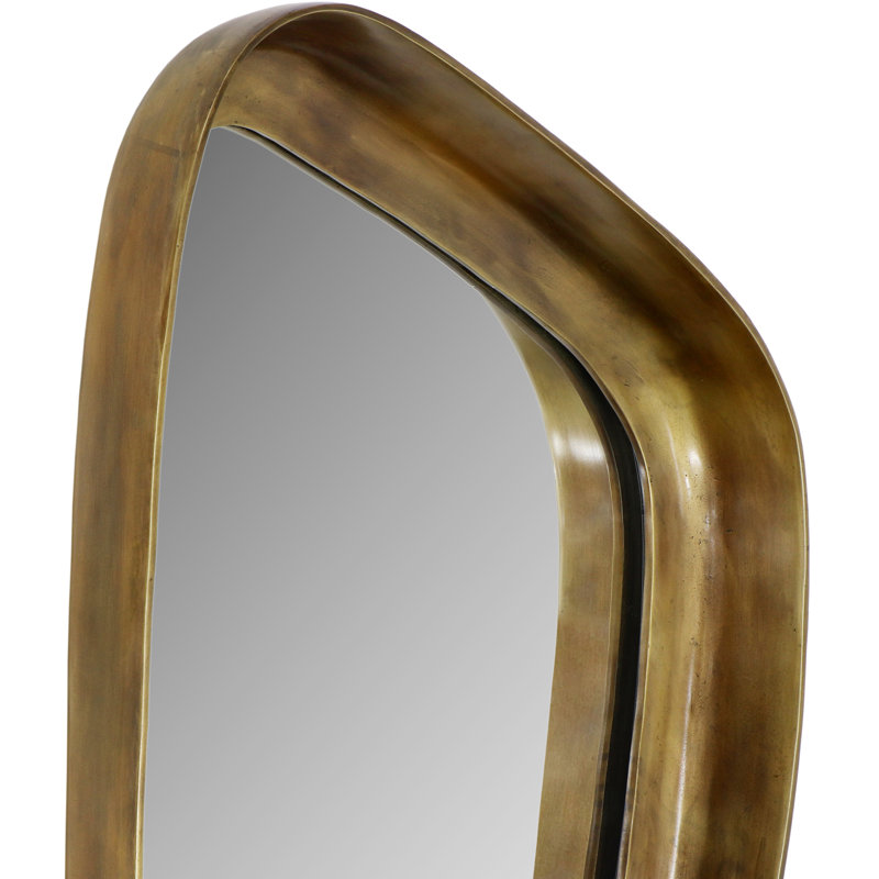 Auberge Mirror, Antique Brass