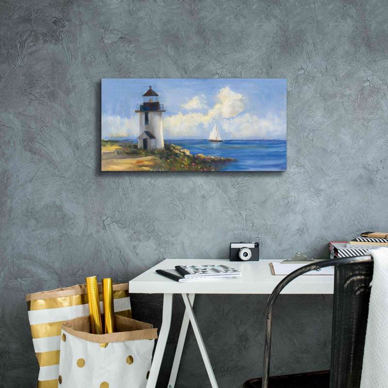 «Aylenne Sunday Morning Sail V2 on Canvas» par Carol Rowan, reproduction, H 12 po x l 24 po x P 0,75 po