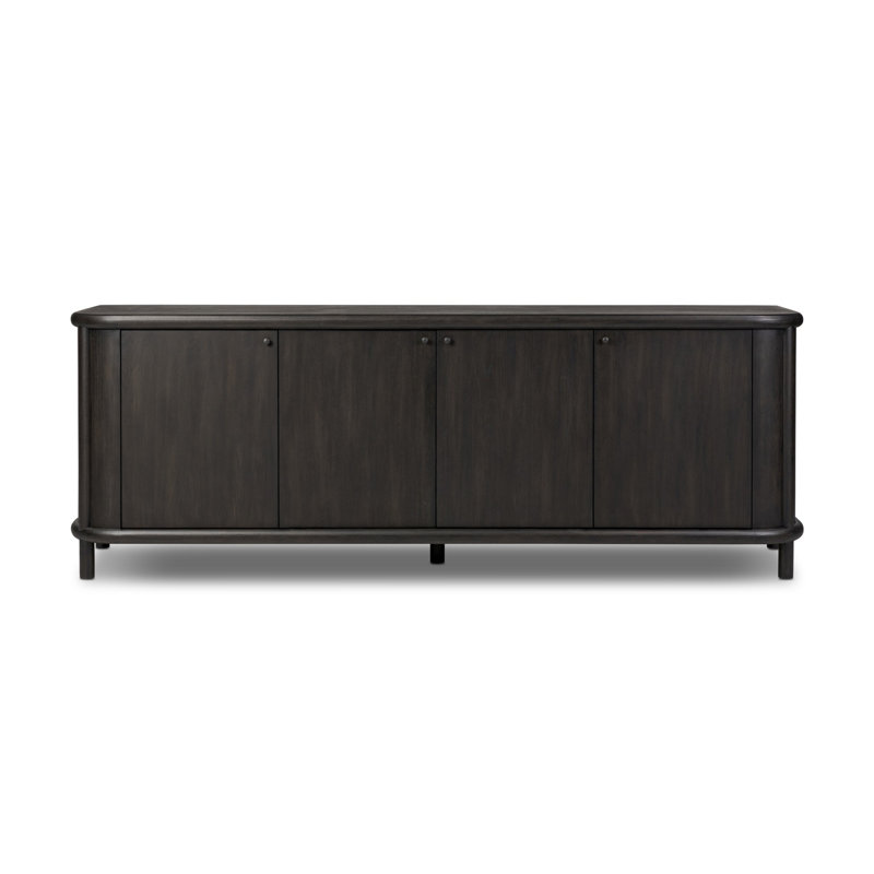 Buffet de 85,75 po Rex Elvie, Noir fumé uni