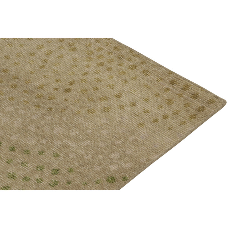 Distressed Homage Hand Knotted Wool Abstract Area Rug, Runner 3' x 14'
