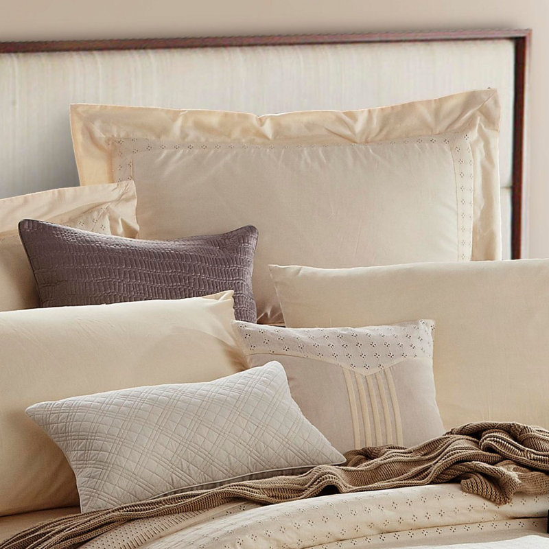 Barrons Cotton Striped Duvet Cover with Pillowcases, 160 x 200cm Duvet Cover + 2 Pillowcases, Beige