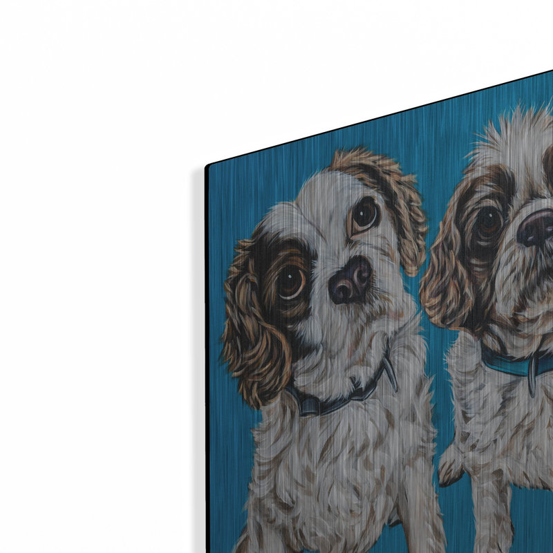 «King Charles Family» par Carolee Vitaletti, H 12 po x l 16 po