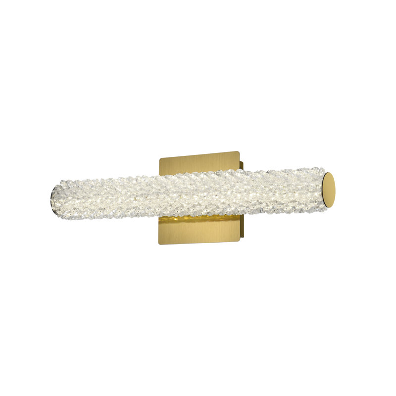 Bowen Adjustable Led Mordechay, Satin Gold, 5.5" H x 18" W x 4.5" D