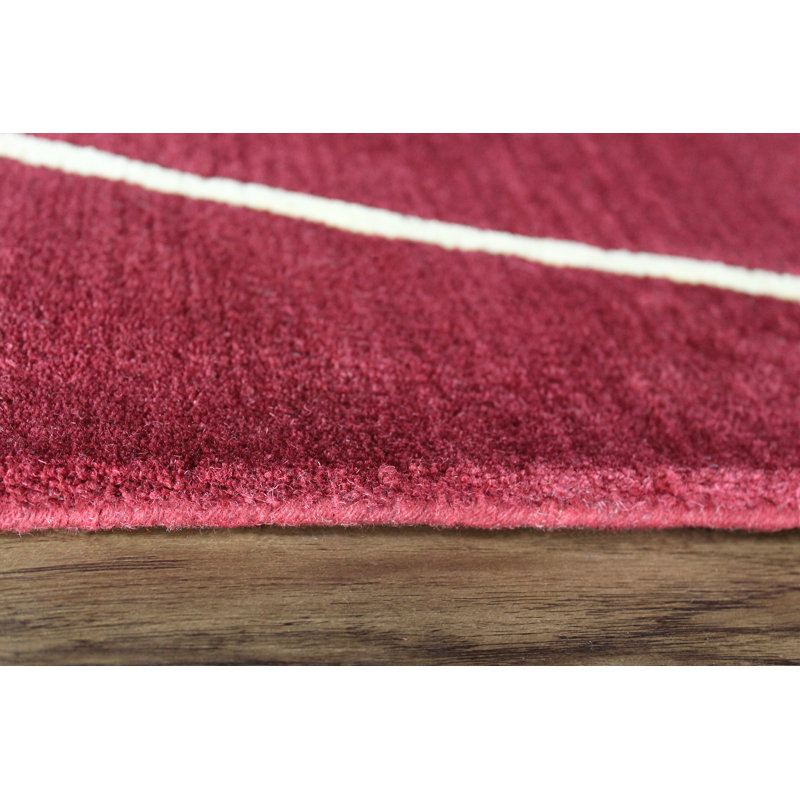 Risley Wool Abstract Indoor Rug, Square 1'6"